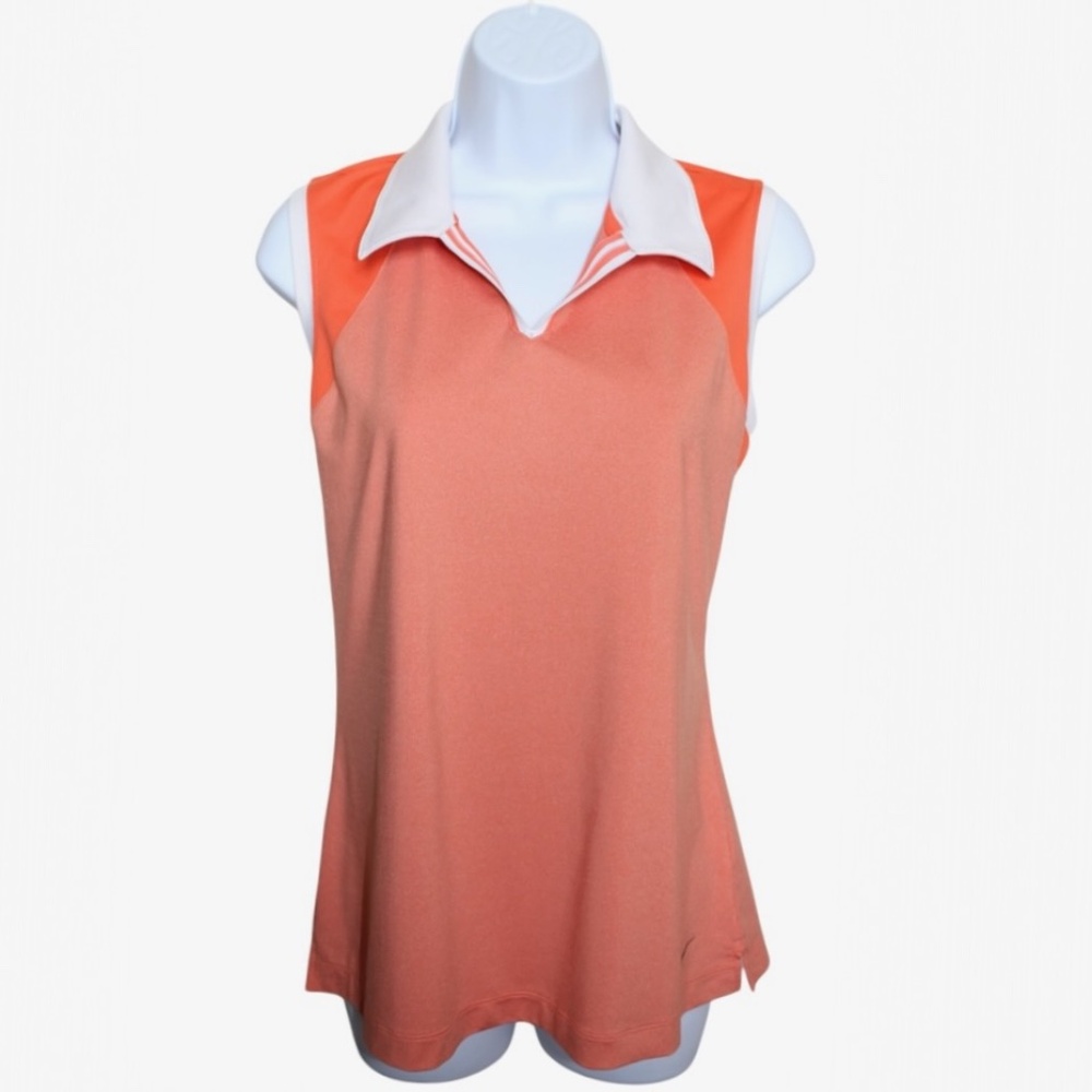 Nike Golf Women's Sleeveless Polo (Orange) Size M